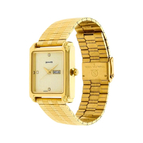 SONATA Analog Wrist Watch – Model 7053YM08
