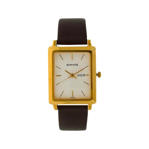 SONATA Analog Wrist Watch – Model 7078YL03