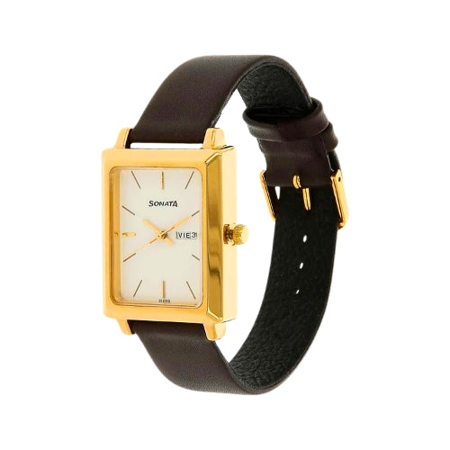 SONATA Analog Wrist Watch – Model 7078YL03