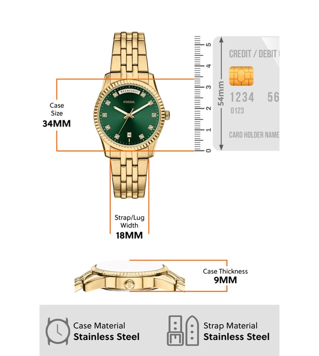 FOSSIL WRIST WATCH MODEL -ES5460